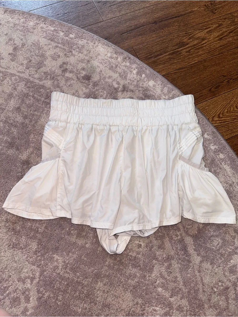 Free People FP Movement Women’s Medium White Get Your Flirt On Shorts